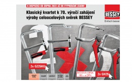 BESSEY sada svoriek 2xGH25 + 2xGZ25KG BESSEY