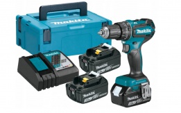 Makita DHP485RF3J vŕtačka príklepová 3x akumulátor