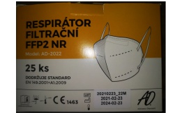 Respirátor FFP2  /balenie 25ks/